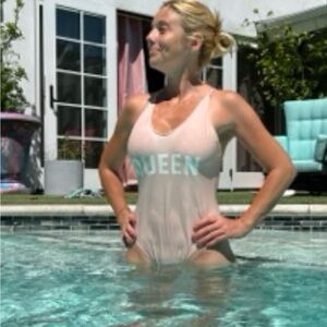 Queen Pink One-Piece Swimsuit